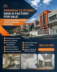 1.5 Semi-D Factory in Tasik Perdana Puchong