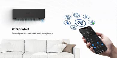 Haier 1.0HP A/Cond (Black, Inverter) HSU10VXA22