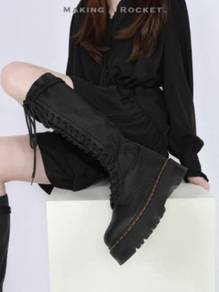 knee-high platform boots