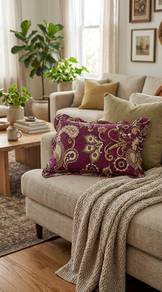 Sarung Bantal Patchwork Menarik