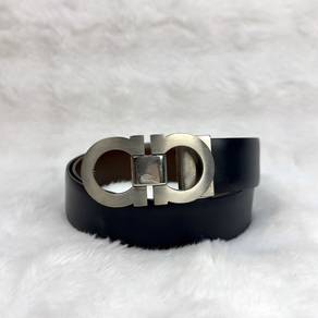 Salvatore Ferragamo Black/Red Women 25mm Belt