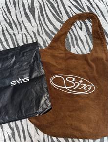 SVG corduroy bag
