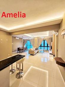 Raffles Tower condo, Full renovated 1400sf furnished 2 car park
