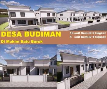 14 Unit Rumah Semi-D 1 & 2 Tingkat Padang Negara, Batu Burok, Trg