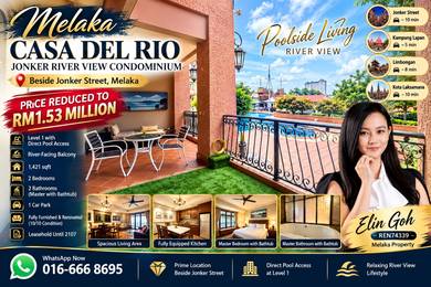 Melaka Casa Del Rio Jonker River View Condo Direct Pool Access