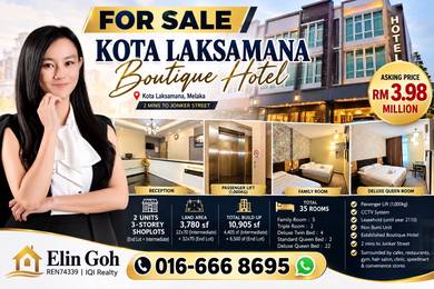 Melaka Kota Laksamana 35 Room Boutique Hotel Near Jonker Street