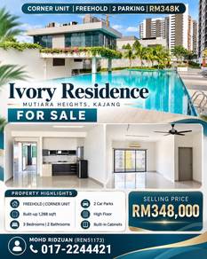 CORNER UNIT Ivory Residence, Mutiara Heights, Kajang FOR SALE