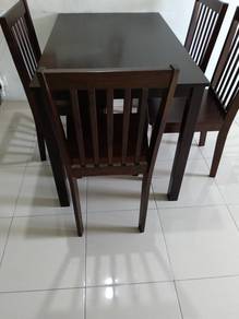 Solid Wood Dining Table Set 1 + 4