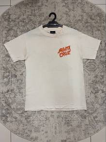Santa Cruz Slasher Vintage White Shirt