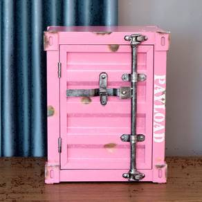 Container Industrial Vintage Style Side Table