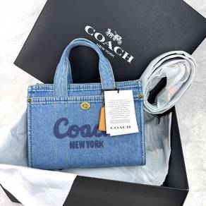 Coach Cargo Tote 26 Denim Bag Full Set
