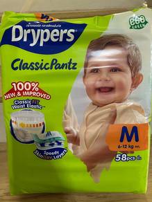 Pampers Drypers ClassicPants size M dan L
