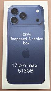 iPhone 17 Pro Max 512GB Deep Blue Brand New Sealed