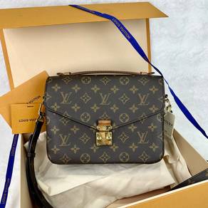 LV Brown Monogram Pochette Metis GHW Bag