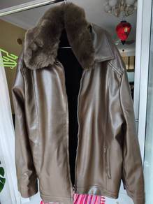 Autumn Winter faux leather jacket