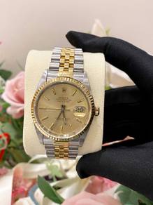 Rolex Datejust 36 Half 18k 750 Yellow