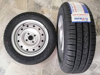 New Tyre Axia Rim Bezza Myvi Saga 175 65 14 Tayar