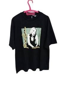119.Divided H&M Dua Lipa Graphic Black T-Shirt