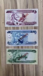 This image shows a set of $2, $5, and $10 banknote