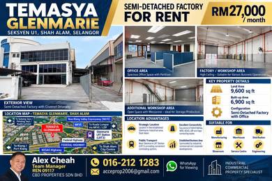 Temasya Glenmarie Semi-Detached Factory Semi Furnished