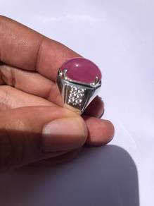 Cincin Permata Delima Burma Asli
