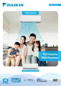 Daikin 1.5hp 5star Inverter Aircond + install