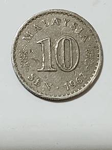 10 Cents Malaysia 1967 coin