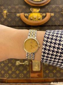 Omega De Ville Two Tone 18K 750 Yellow Gold REF796