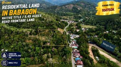 NT Land | 5.45 acres | Roadside| Residential | Babagon | Donggongon |