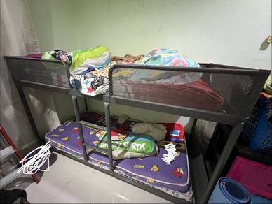 Tuffing, Bunk bed frame Dark grey