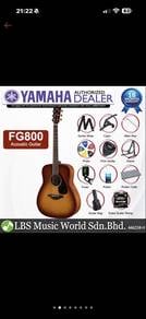 Yamaha FG800 Sand Burst Full Package - Like New