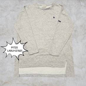 Sweatshirt Long Tunic Grey