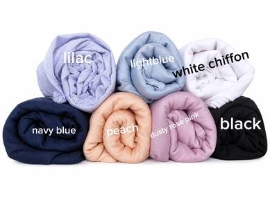 premium cotton and chiffon veils