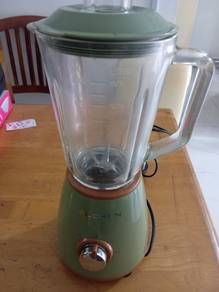 Delchen Green Glass Blender With Speed Knob