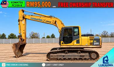 [LOCAL TERPAKAI] KOMATSU PC200-8 Mesin Excavator