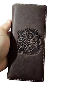 R.Rider Tiger Genuine Leather Men's Long Wallet