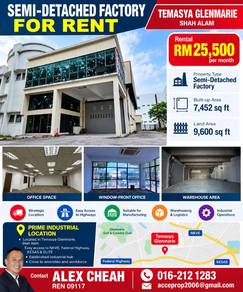 Temasya Glenmarie Semi-D Factory For Rent