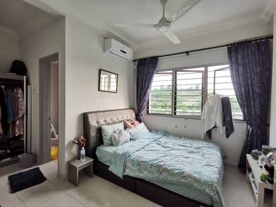 TERMURAH!! RENOVATED & FULLY FURNISH Pangsapuri Suria Ixora Setia Alam