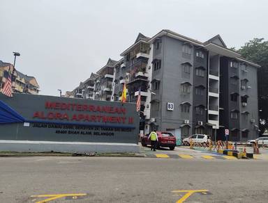 Mediterranean Alora apartment Block B (Tingkat Bawah), Sec 25, Shah Alam