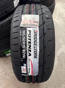  Tyre Bridgestone potenza re005  195/50/15 NEW 2026