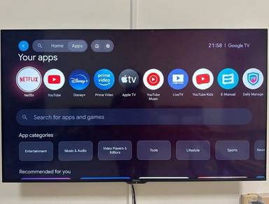 65-inch Google TV Prism+ very good used