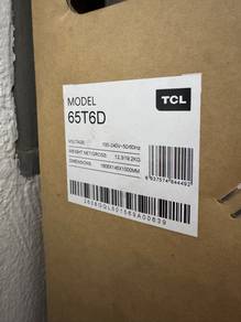 Tcl T6D QLED 4K GOOGLE TV 65