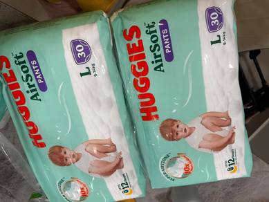 Huggies L size 30 pcs 2 boxes