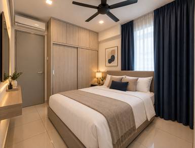 Bilik Sewa Premium – Master Bedroom Lelaki | Tropicana Bay Residence