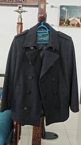 Cedarwood State Men's Double-Breasted Pea Coat / W