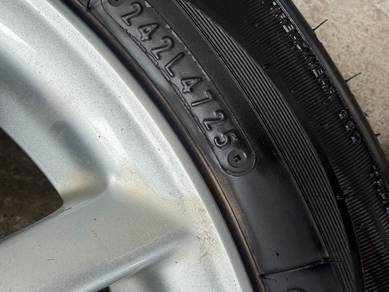 Rim original vios 15 inch tayar toyo 95% tahun 25