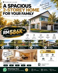 BULANAN RM2400 DOUBLE STOREY 2TINGKAT TROPICANA ALAM Individual Title