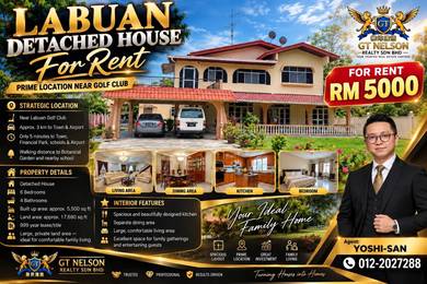 Semi-Detached-House-for-rent-Nagalang-/-Kerupang-Labuan