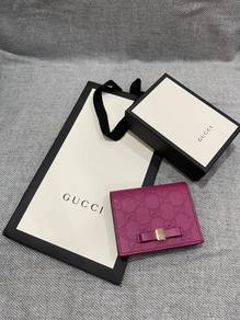 Gucci Guccissima Bow bi-fold card case