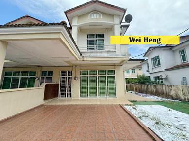 2 sty terrace corner with big land in balik pulau for rent